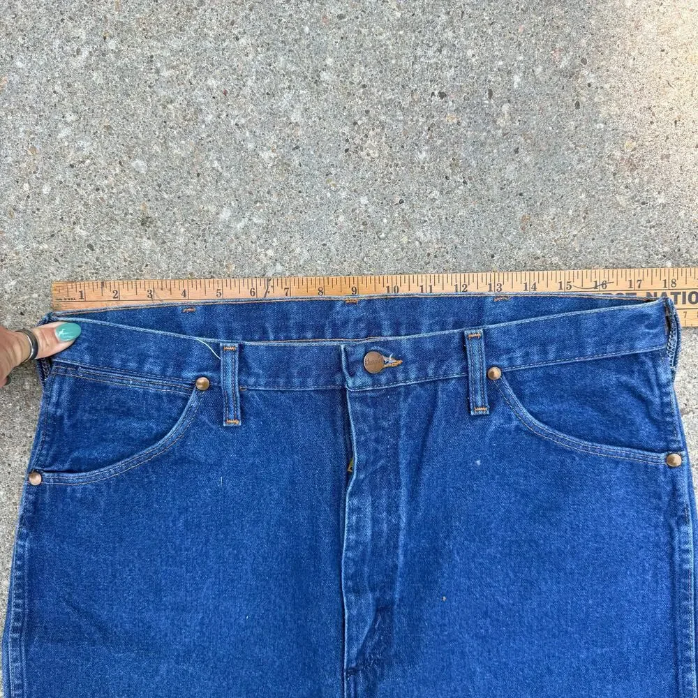 VTG 70s 80s Wrangler 13MWZ Cowboy cut original fit Jeans Scovill zipper 36x36
